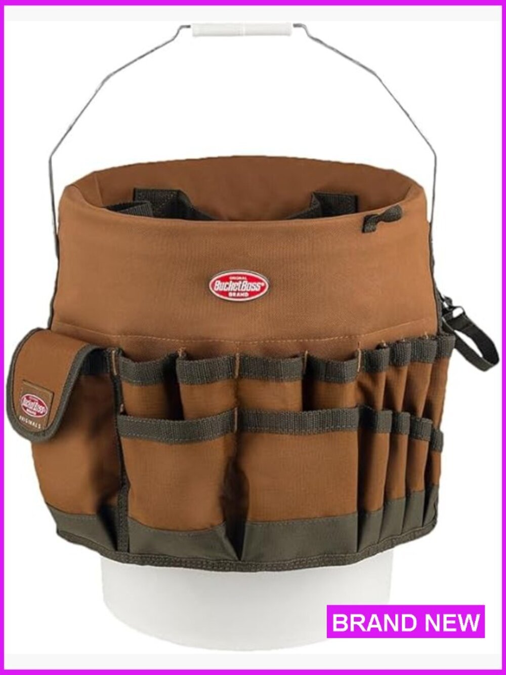 Bucket Tool Organizer for 5-Gallon Bucket 30 Pockets Heavy Duty Portable